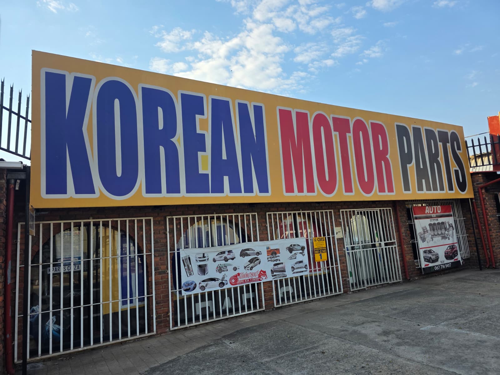 Kparts Motorsports Boksburg West branch storefront